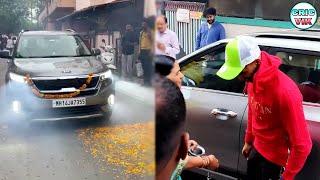 IPL 2021 Orange Cap Holder Ruturaj Gaikwad Grand Welcome at Home  Chennai Super Kings