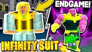 I DEFEATED THANOS AND GOT INFINITY SUIT IN SUPERHERO SIMULATOR UPDATE Roblox *code*