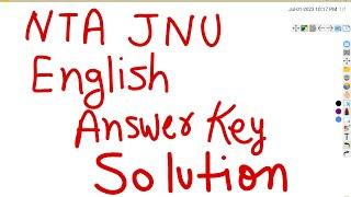 NTA jnu junior assistant ENGLISH answer key 2023 ##must watch EPFO SSA student 