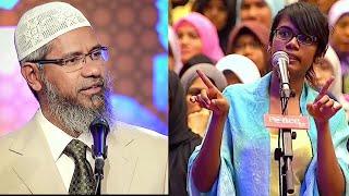 Why Muslims killed innocent Christians  Dr Zakir Naik vs Christian Lady