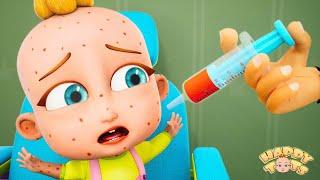 Time for a Shot  Baby Gets Vaccine  Nursery Rhymes for Kids  Happy Tots