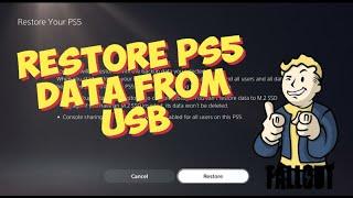 How To Restore PS5 Games & Save Data From USB Drive 2021 Easiest Method