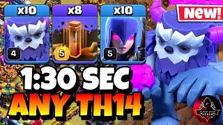 TH14 Yeti Witch Quake Attack Strategy  Best Town Hall 14 Attack Strategy  Clash of Clans