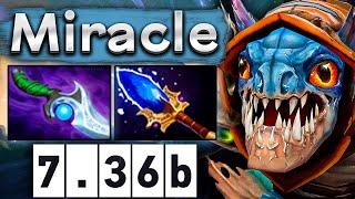 Миракл на новом Сларке как же он режет - Miracle Slark 7.36 DOTA 2