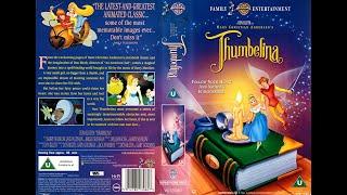 Original VHS Opening Thumbelina 1994 UK Rental Tape