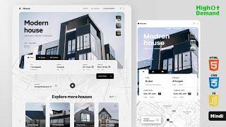 Real Estate Website Html Css  How To Build Real Estate Website  Real Estate Website Design