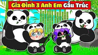 NABEE CÔNG CHÚA ĐI LẠC ĐƯỢC GIA ĐÌNH 3 ANH EM GẤU TRÚC NHẬN NUÔI TRONG MINECRAFT 