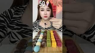 50 Ice Creams Eating Challenge  #asmr #food #funny #eating #shorts