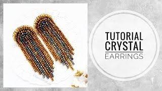 #МК - Серьги из хрусталя  #Tutorial - Crystal earrings