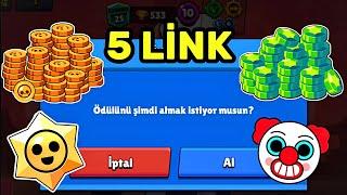 YENİ ÜCRETSİZ ÖDÜL LİNKLERİ  ÜCRETSİZ ELMAS  BRAWL STARS