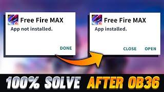 How to fix free fire max app not installed  Free fire max app not installed problem solve