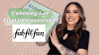 UNBOXING MY FABFITFUN WINTER BOX  #FABFITFUNPARTNER  FIRST IMPRESSIONS AND REVIEW  KRISTEN MARIE