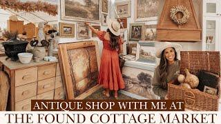 FALL SHOP WITH ME AT THE FOUND COTTAGE MARKET  ANTIQUE FALL DECOR HAUL