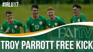 U17 EURO  Troy Parrotts Stunning Free Kick