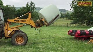 Homemade silage station reduces round-bale headache