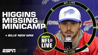 CONCERNS about Tee Higgins missing minicamp + Josh Allens new WRs  NFL Live