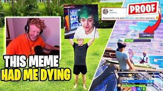 Tfue Reacts to Memes ROASTING Ninja Shroud & Corinna Kopf  Bugha & OwlFN PROVE They Did NOT CHEAT