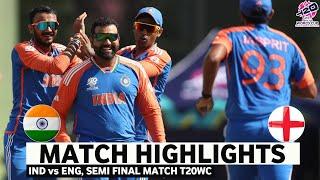 India vs England ICC T20 World Cup 2024 Match Highlights  IND vs ENG Highlights