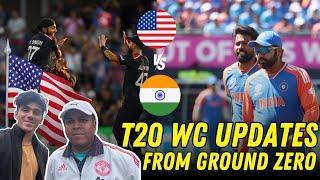 Building up to India vs USA  T20 World Cup  LIVE