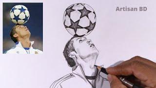Draw of Sketches Cristiano Ronaldo  Ronaldo drawing  Draw Cr7 football player from Portugal