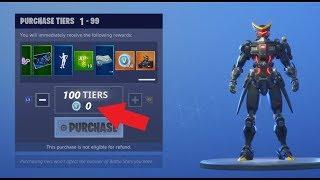 *GLITCH* How To Get MAX Tiers Tier 100 For FREE In Fortnite Season 9