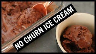 Easy Homemade No Churn Chocolate Ice Cream