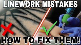 Beginner Tattoo Artist Mistakes - Line Work - How To Fix It