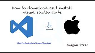 How to Install Visual Studio Code on Mac Install Visual Studio on macOS  Setup Visual Studio Code