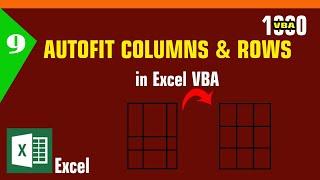 #9 - Autofit Rows & columns in Excel VBA  Excel VBA code  MsOffice Learning  Rows and Columns