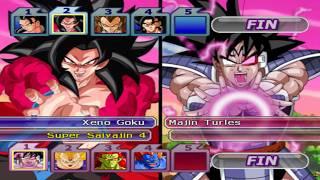 Team SSJ4 Vegito Vs Team Majin  DRAGON BALL Z HEROES V2 MOD ISO UPDATE