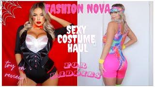 BADDIE COSTUME HAUL feat. FASHION NOVA  last minute costume ideas