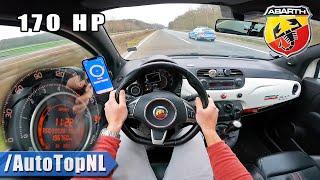 170HP ABARTH 500 *TOP SPEED* on AUTOBAHN NO SPEED LIMIT by AutoTopNL