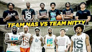 Team Nas vs Team Nitty LOADED 5v5 Basketball Game Gets SPICY  Ep 10