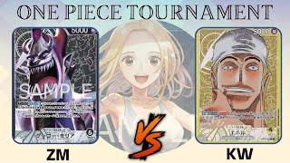 ワンピカード  ONE PIECE CARD GAME TOURNAMENT   黄エネル VS 黒モリア 