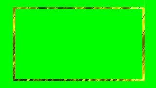 Greenscreen Gold Video Border MotionNo copyrights