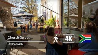 Church St Stellenbosch - Walking tour  ASMR  4K