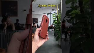 0912380922 Bao da Samsung S9 plus kèm ví để tiền để thẻ