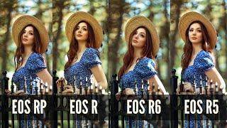 Comparing all 4 Canon Mirrorless Cameras EOS RP R R6 and R5