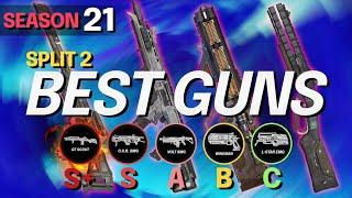 NEW SEASON 21 SPLIT 2 WEAPONS TIER LIST - BEST and WORST GUNS - Apex Legends S21 Guide