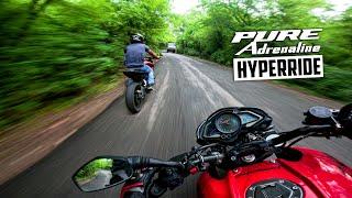 Pure Adrenaline Hyperride  Cornering with Ns200 & r15