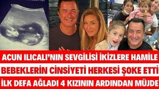 ACUN ILICALININ SEVGİLİSİ İKİZLERE HAMİLE BEBEKLERİN CİNSİYETİ BELLİ OLDU 3 AYLIK SİBELCAN SAYAN