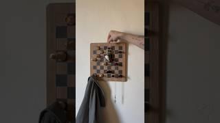 Turning a Chess Board into Wall Hooks 