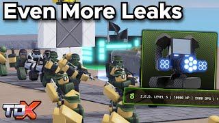 Even More TDX x TB Leaks #52 TB Barracks Skin TB Nightmare Zed Stats - Tower Defense X Roblox