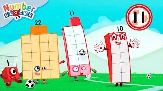 Club de Fútbol  Episodios completos  Dibujos animados de matemáticas para niños @numberblocks_es