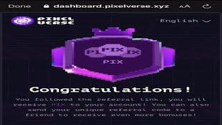 Get PIX Points on Pixelverse Dashboard Pixelverse Pixel Tap Airdrop Eligibility Update