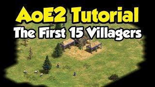 Beginner guide to the first 15 villagers AoE2