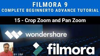 filmora 9 Complete beginner to advance  tutorial -15- crop zoom & pan zoom Urdu