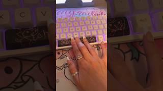 Sanrio Keyboard ASMR Sounds ⌨️Keycaps Typing Clicking
