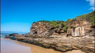 CAVES BEACH WALLARAH COAST NSW - FPV FOOTAGE