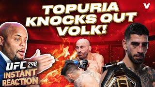 Daniel Cormier REACTS to Ilia Topuria INSANE KNOCKOUT of Alexander Volkanovski + UFC 300 Update